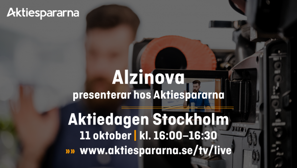 Image for Alzinova presents at Digitala Aktiedagen on October 11th